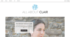 Desktop Screenshot of allaboutclair.com
