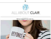 Tablet Screenshot of allaboutclair.com